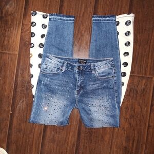 Dolce & Gabbana Blue Studded Women's Jeans